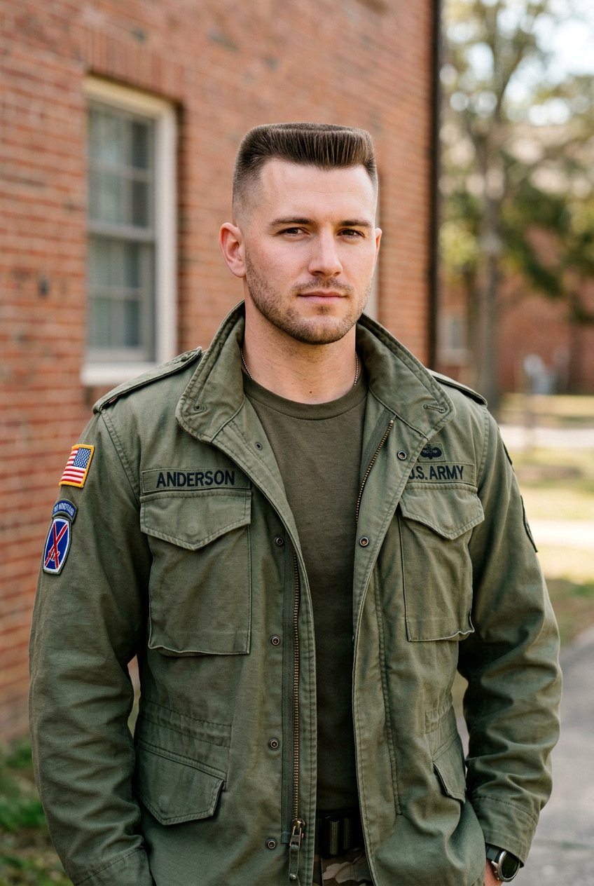 Flat Top Crew - 20 mens haircut for longer face shape - 20 men’s haircut for longer face shape