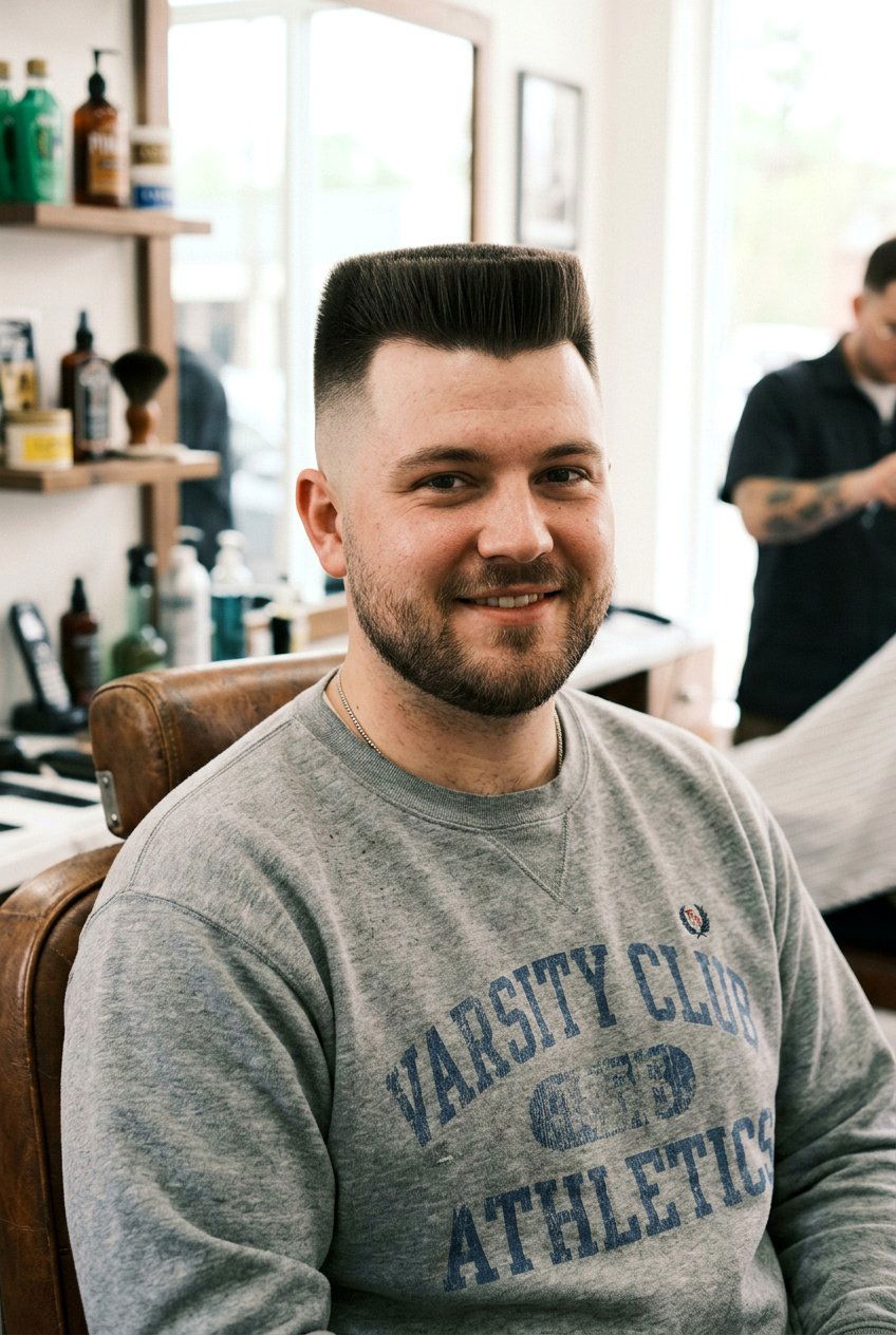 Flat Top Men Haircut Round Face - 20 men haircut ideas for round face - 20 men haircut ideas for round face