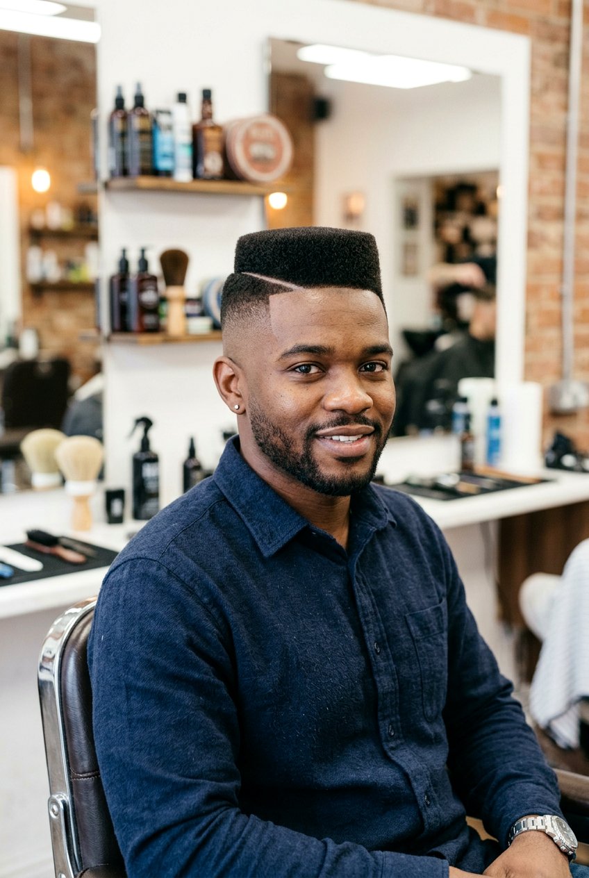 Flat Top Side Part - 20 side part haircut for men - 20 side part haircut for men