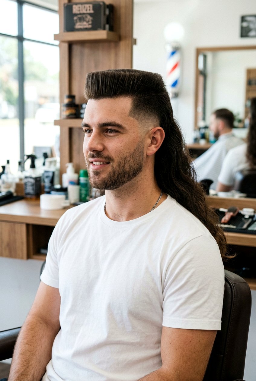 Flat Top Taper Mullet - 20 taper mullet for thick hair men - 20 taper mullet for thick hair men