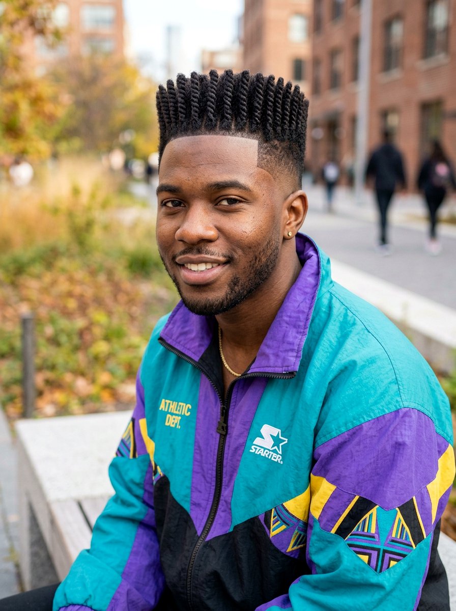 Flat Top Twists With Taper Fade - 20 twists with taper fade men - 20 twists with taper fade men