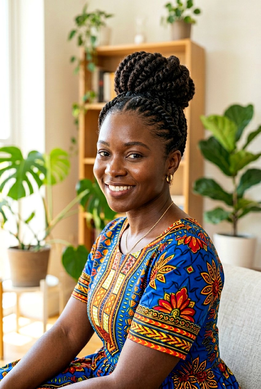 Flat Twist Bun For 4C Hair - 20 flat twists into bun hairstyle - 20 flat twists into bun hairstyle