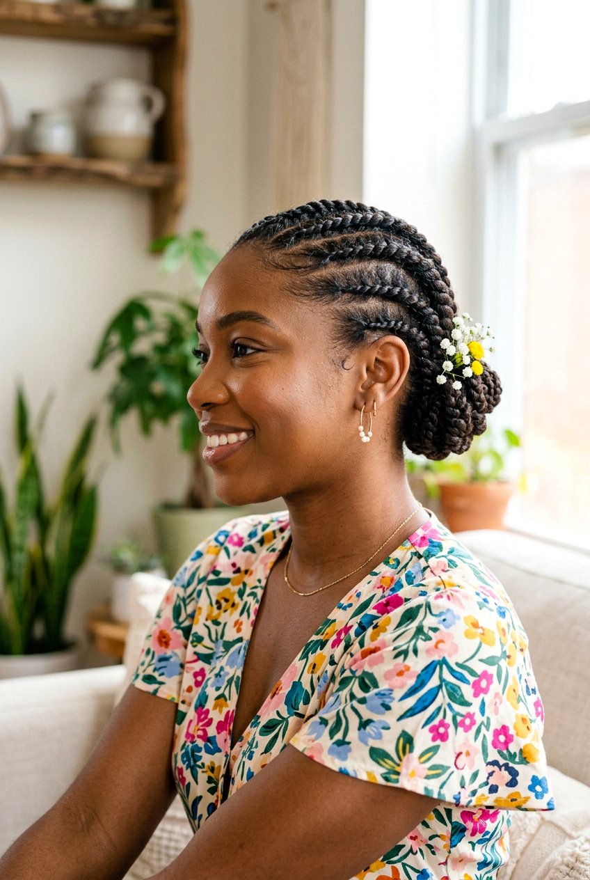 Flat Twist Bun For Short Hair - 20 flat twists into bun hairstyle - 20 flat twists into bun hairstyle