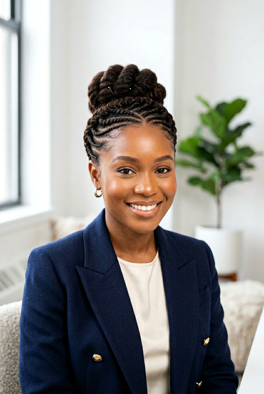 Flat Twist Crown Updo - 20 flat twist crown hairstyle - 20 flat twist crown hairstyle