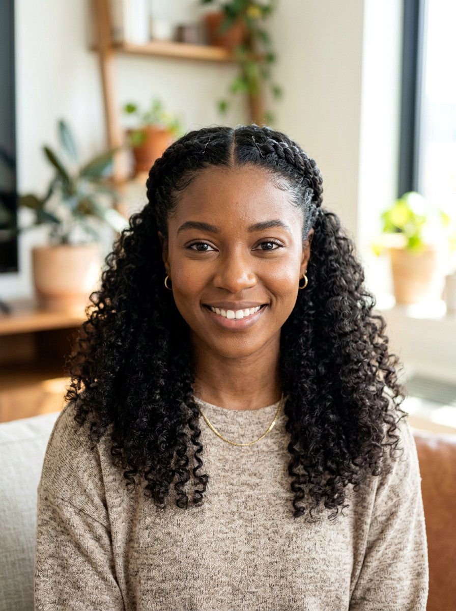 Flat Twist Half Up Curly Hair - 20 simple hairstyle for curly shoulder length hair - 20 simple hairstyle for curly shoulder length hair