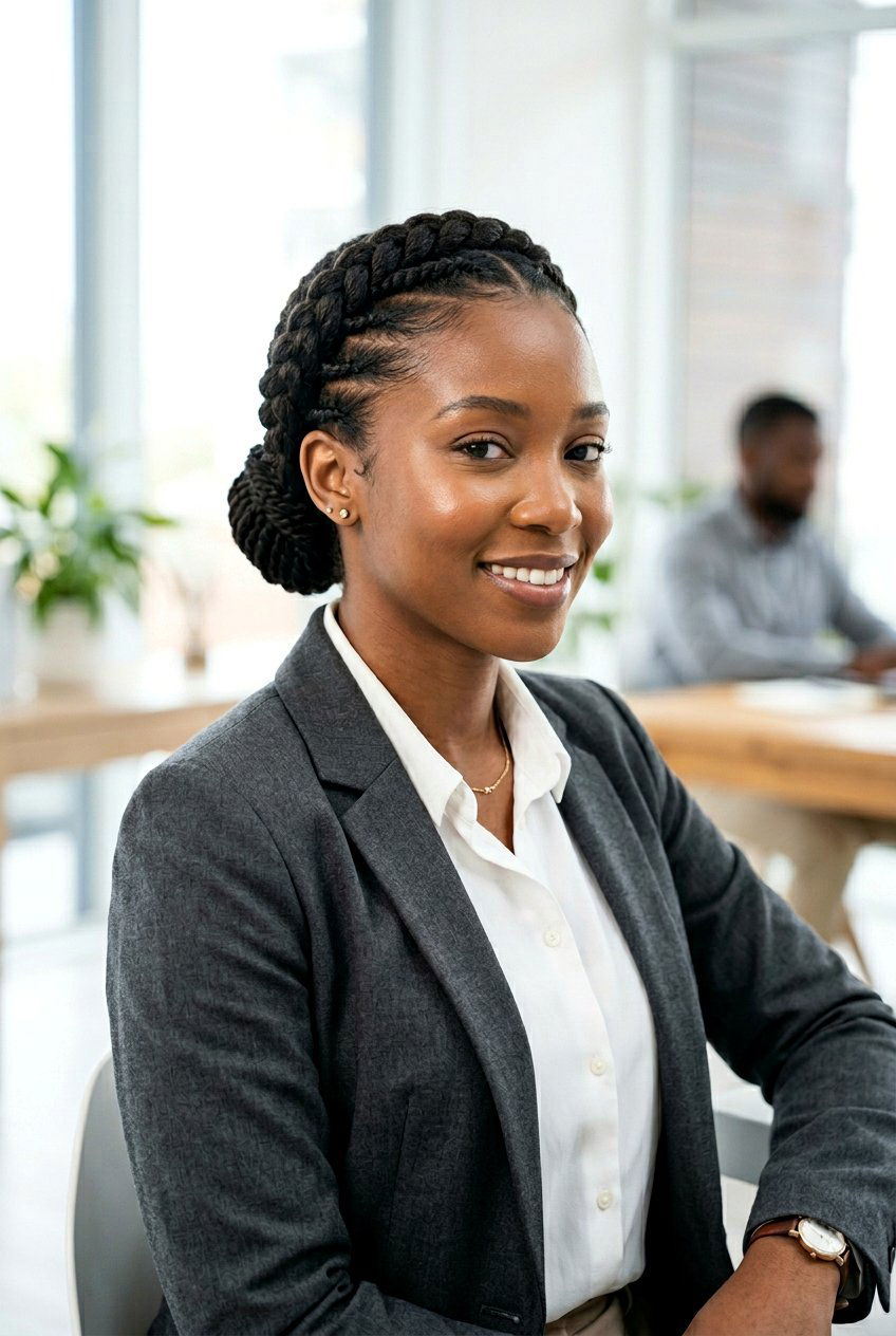 Flat Twist Halo With Low Bun - 20 flat twist halo hairstyle - 20 flat twist halo hairstyle