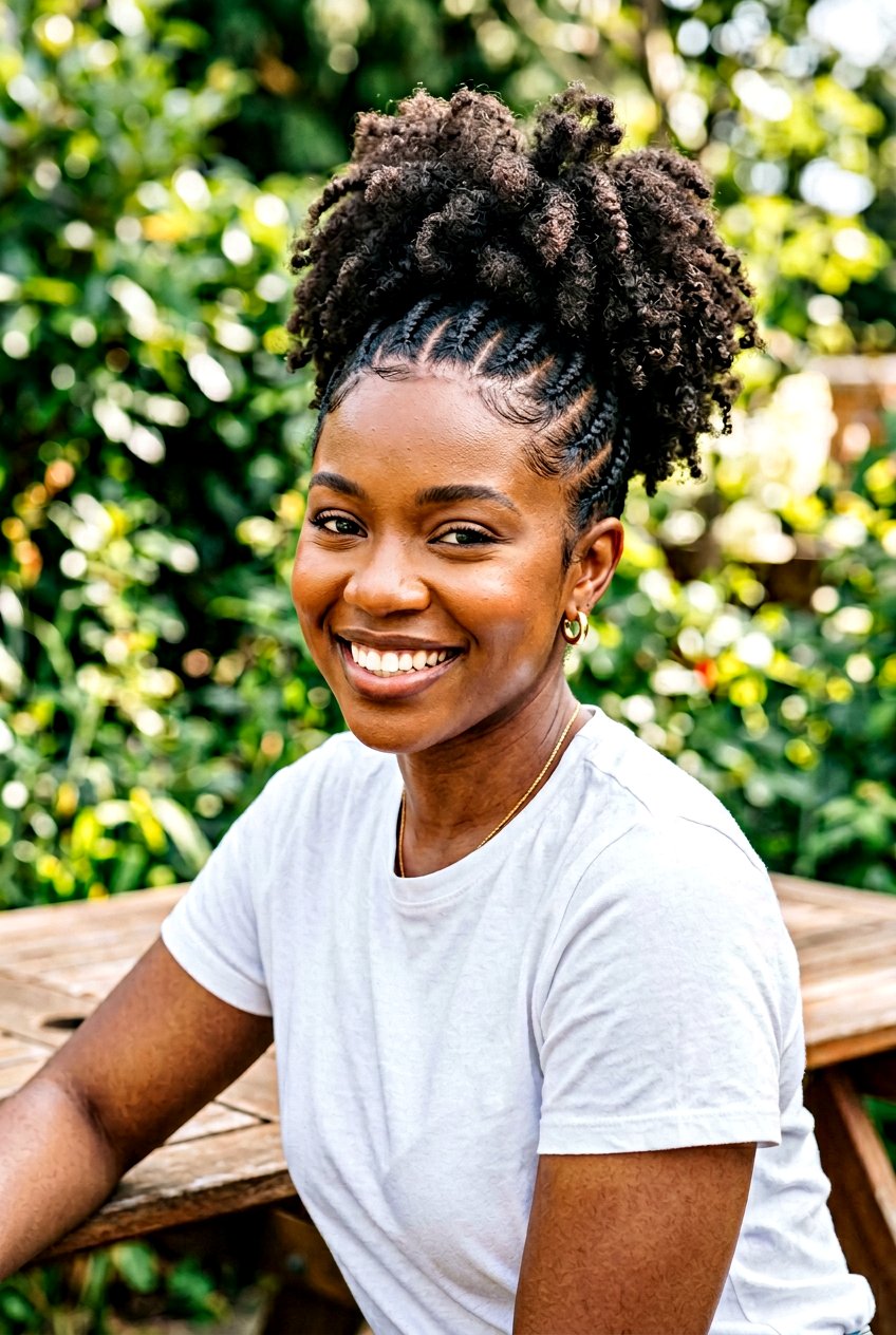 Flat Twist High Puff Ponytail - 20 flat twist ponytail for natural hair - 20 flat twist ponytail for natural hair