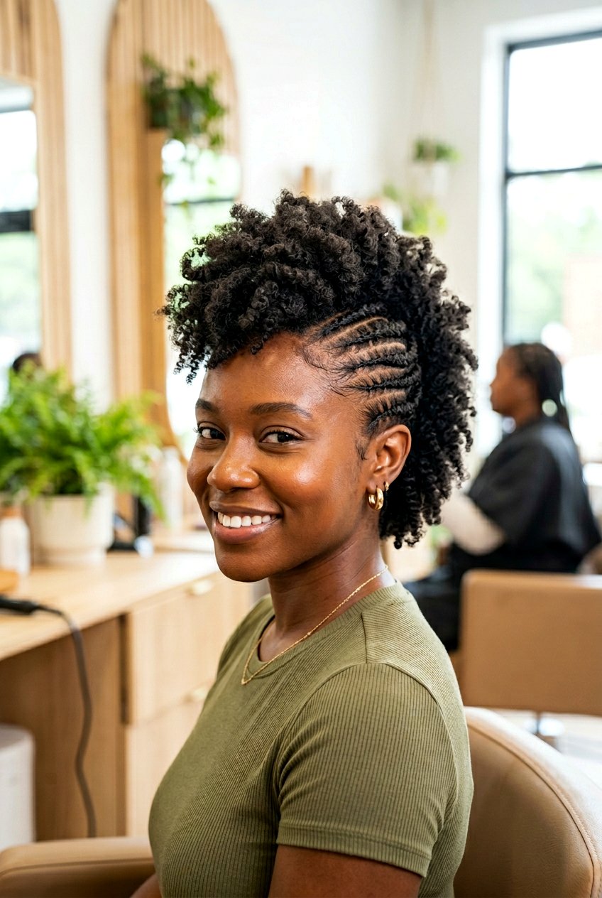 Flat Twist Mohawk Braid for Black Women - 20 soft mohawk braid hairstyle for black women - 20 soft mohawk braid hairstyle for black women