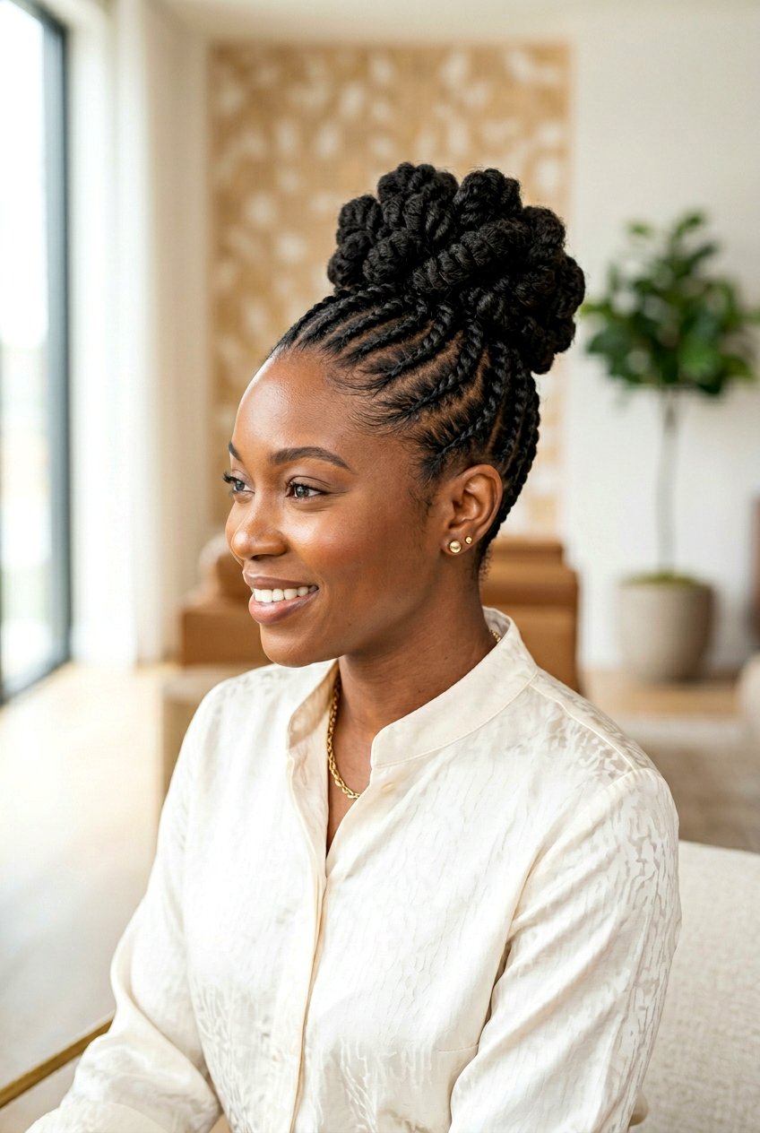 Flat Twist Ponytail Updo - 20 flat twist ponytail for natural hair - 20 flat twist ponytail for natural hair