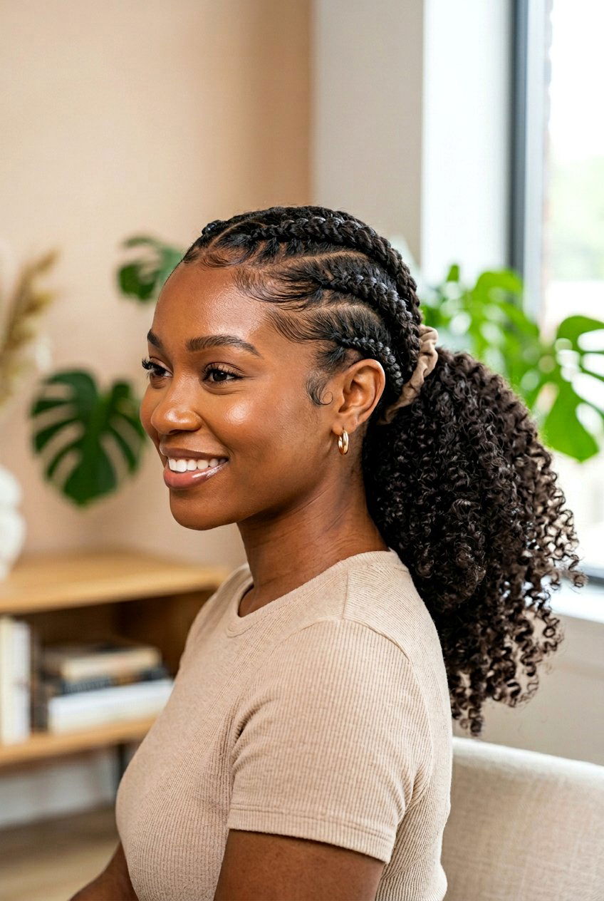 Flat Twist Ponytail for 4C Hair - 20 flat twist ponytail for natural hair - 20 flat twist ponytail for natural hair