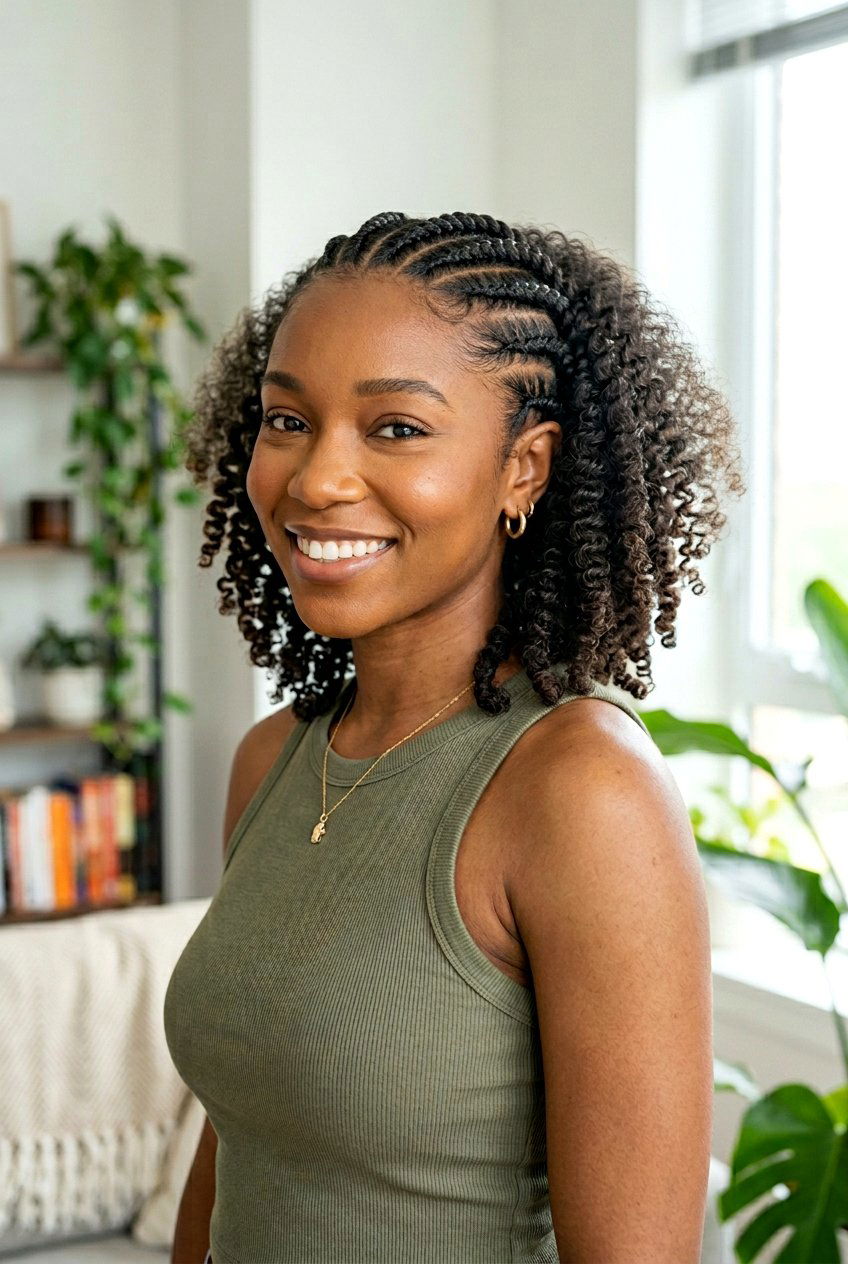 Flat Twist Sponge Style for Natural Hair - 20 twist sponge hairstyle for black women - 20 twist sponge hairstyle for black women