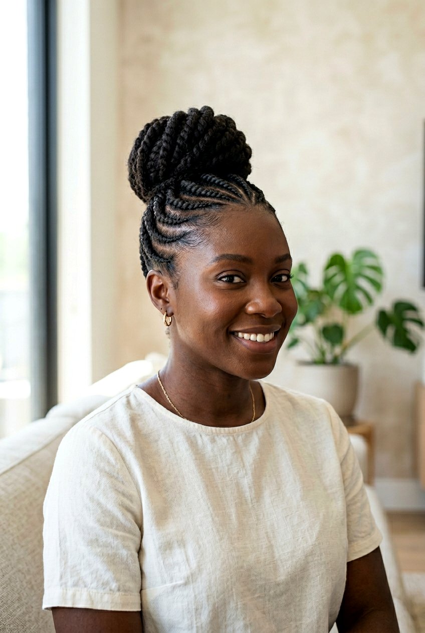 Flat Twist Top Knot Crown - 20 flat twist crown hairstyle - 20 flat twist crown hairstyle