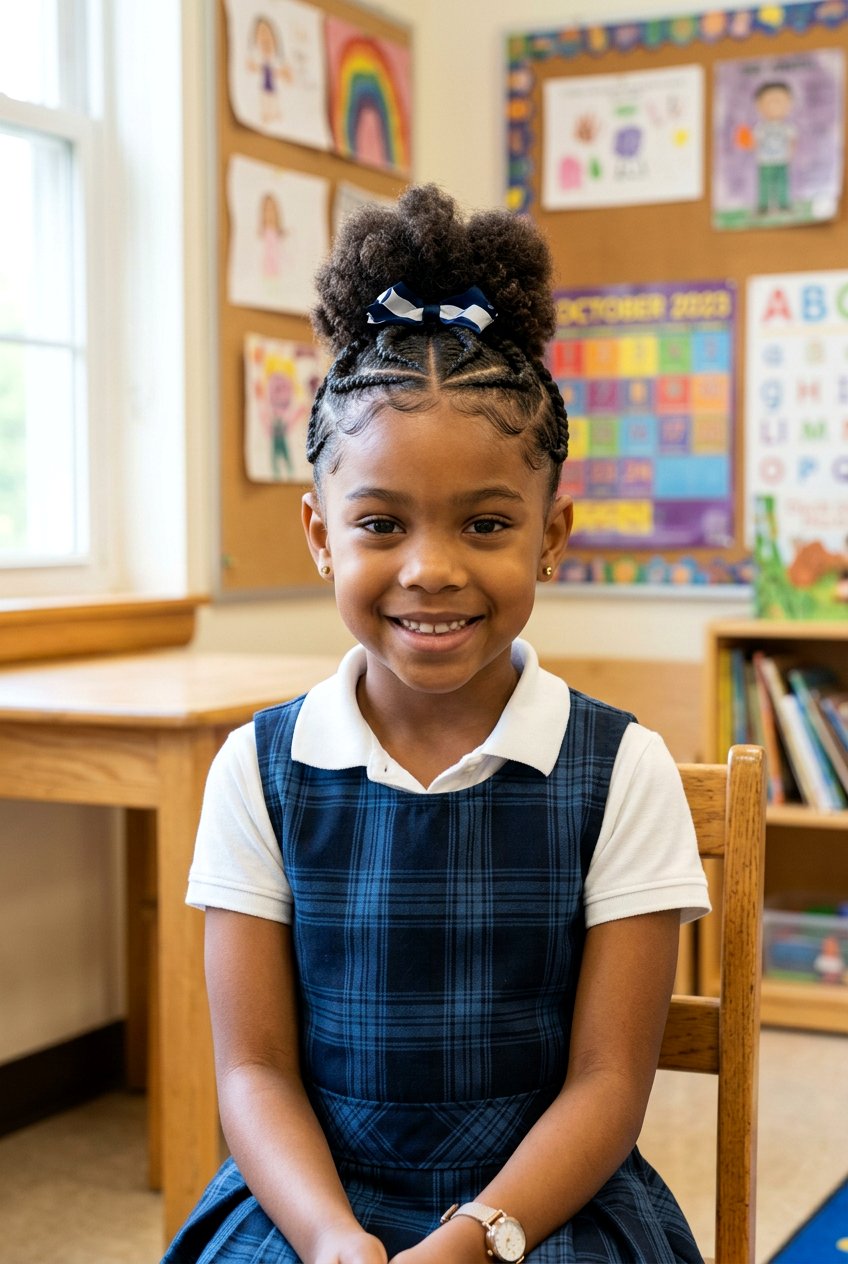 Flat Twist Updo for Little Girls - 20 twist braids for little girls - 20 twist braids for little girls