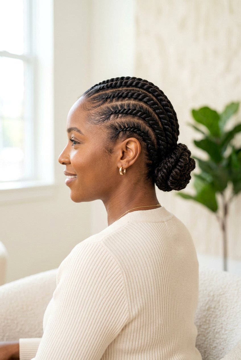 Flat Twists - 20 natural hairstyles for black women - 20 natural hairstyles for black women