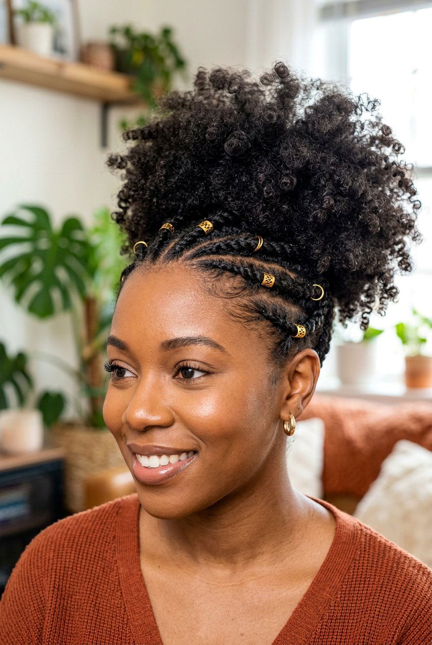 Flat Twists Into Curly Puff - 20 birthday hairstyle for little girls with curls - 20 birthday hairstyle for little girls with curls