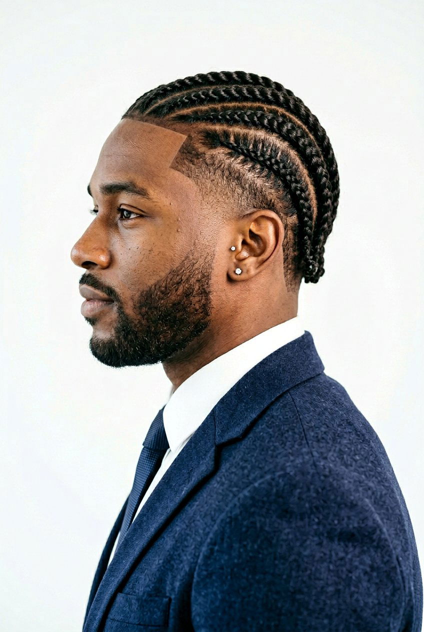 Flat Twists Low Taper Fade - 20 twists with taper fade for black men - 20 twists with taper fade for black men