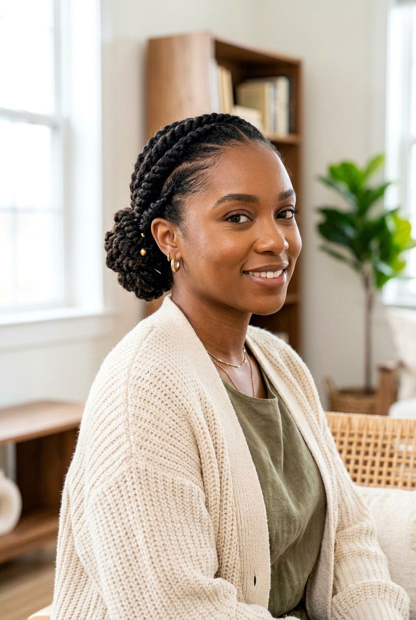 Flat Twists - 20 airplane hairstyle for curly hair - 20 airplane hairstyle for curly hair