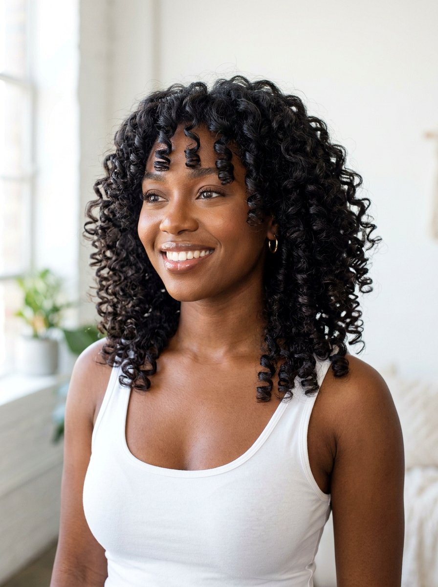 Flexi Rod Set - 20 no heat curls for layered hair - 20 no heat curls for layered hair