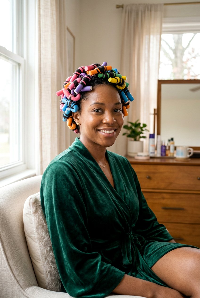 Flexi Rod Set Overnight - 20 overnight stretch hairstyle for natural hair - 20 overnight stretch hairstyle for natural hair