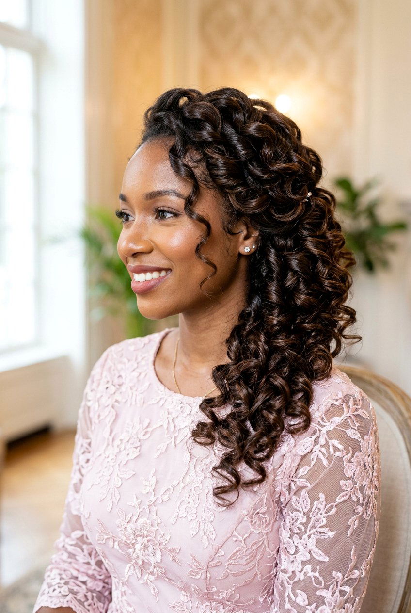 Flexi Rod Updo - 20 natural hair updo for black women - 20 natural hair updo for black women