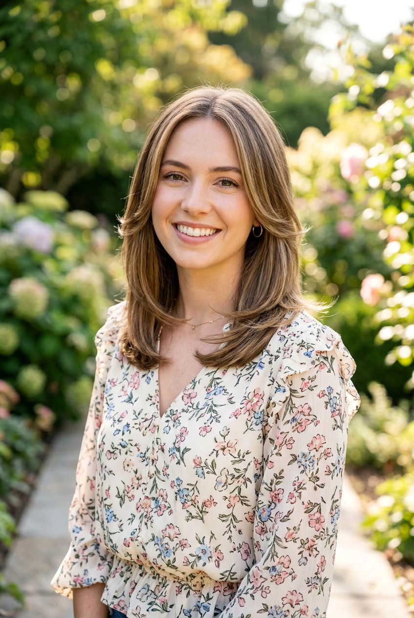 Flicked Ends Layers - 20 soft layers for shoulder length hair - 20 soft layers for shoulder length hair