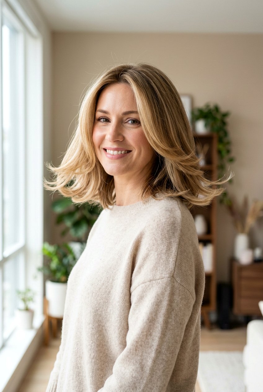 Flicked Out Internal Layers - 20 90s flip haircut for medium hair - 20 90s flip haircut for medium hair