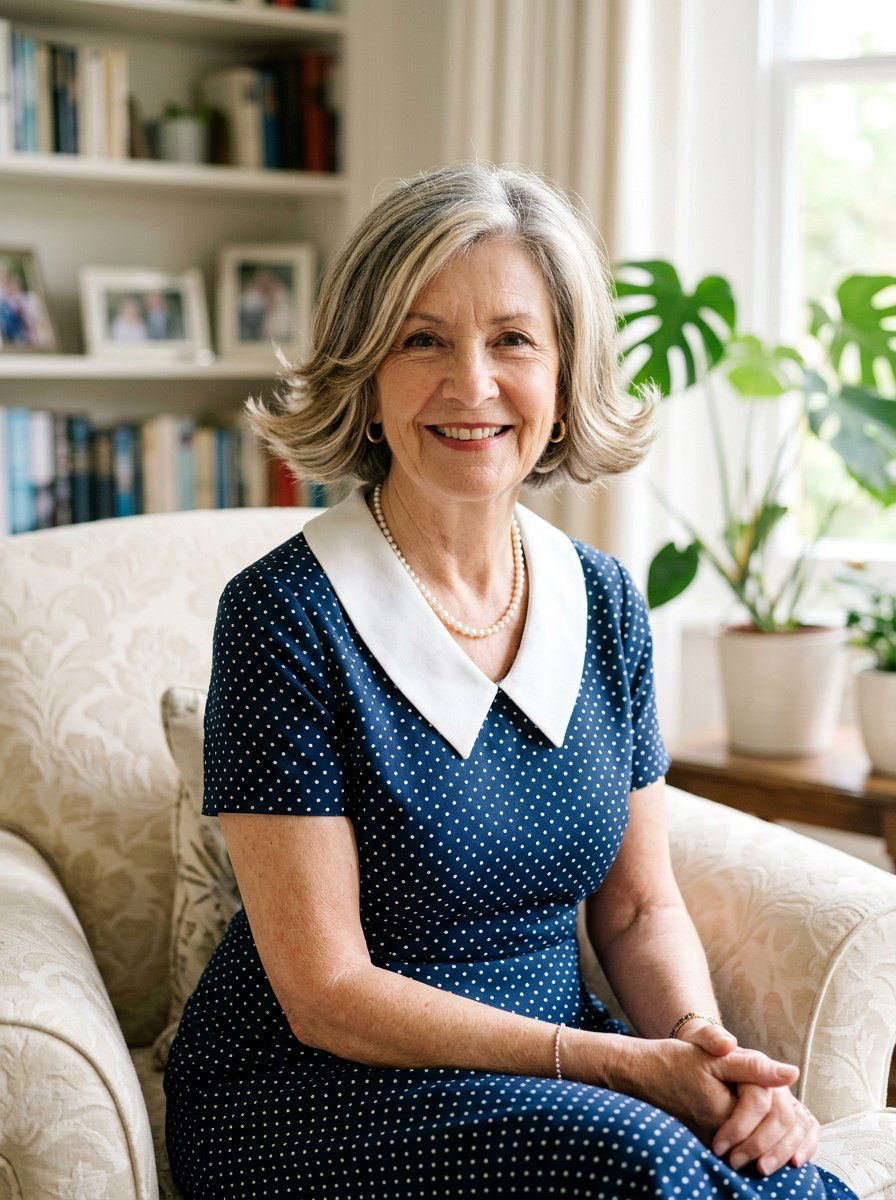 Flipped Bob Haircut - 20 elegant haircut for women over 60 - 20 elegant haircut for women over 60