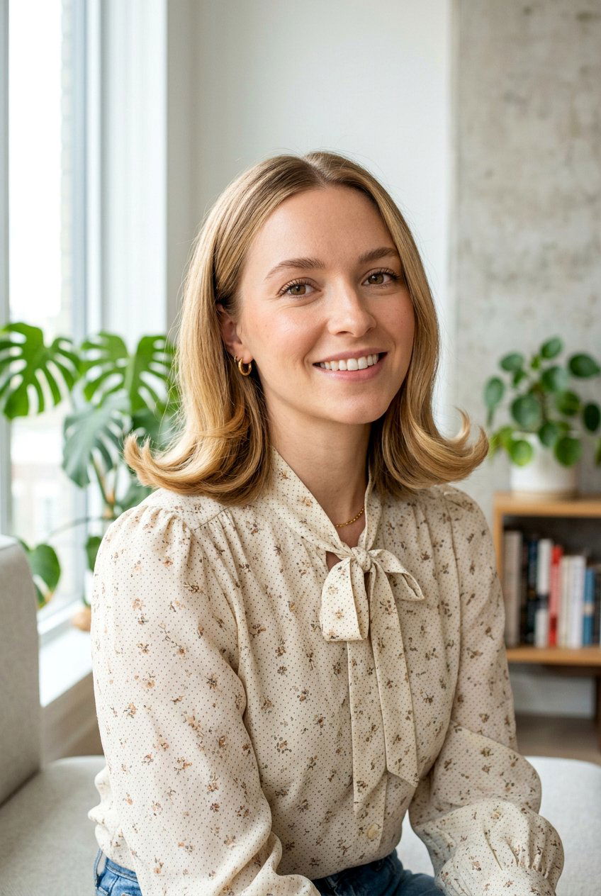 Flipped End Blunt Lob For Fine Hair - 20 blunt shoulder length haircut for fine hair - 20 blunt shoulder length haircut for fine hair