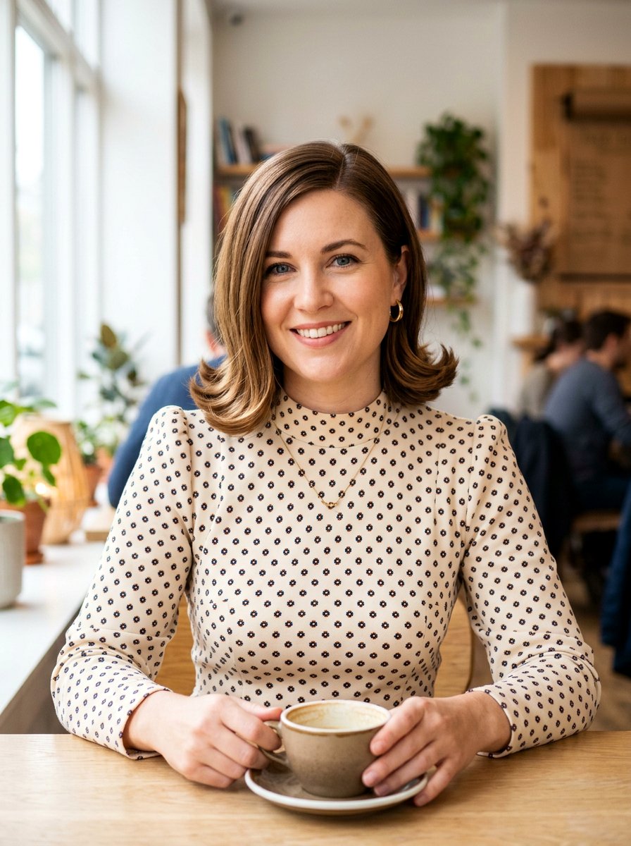 Flipped End Bob for Apple Face - 20 flattering haircut for apple face women - 20 flattering haircut for apple face women