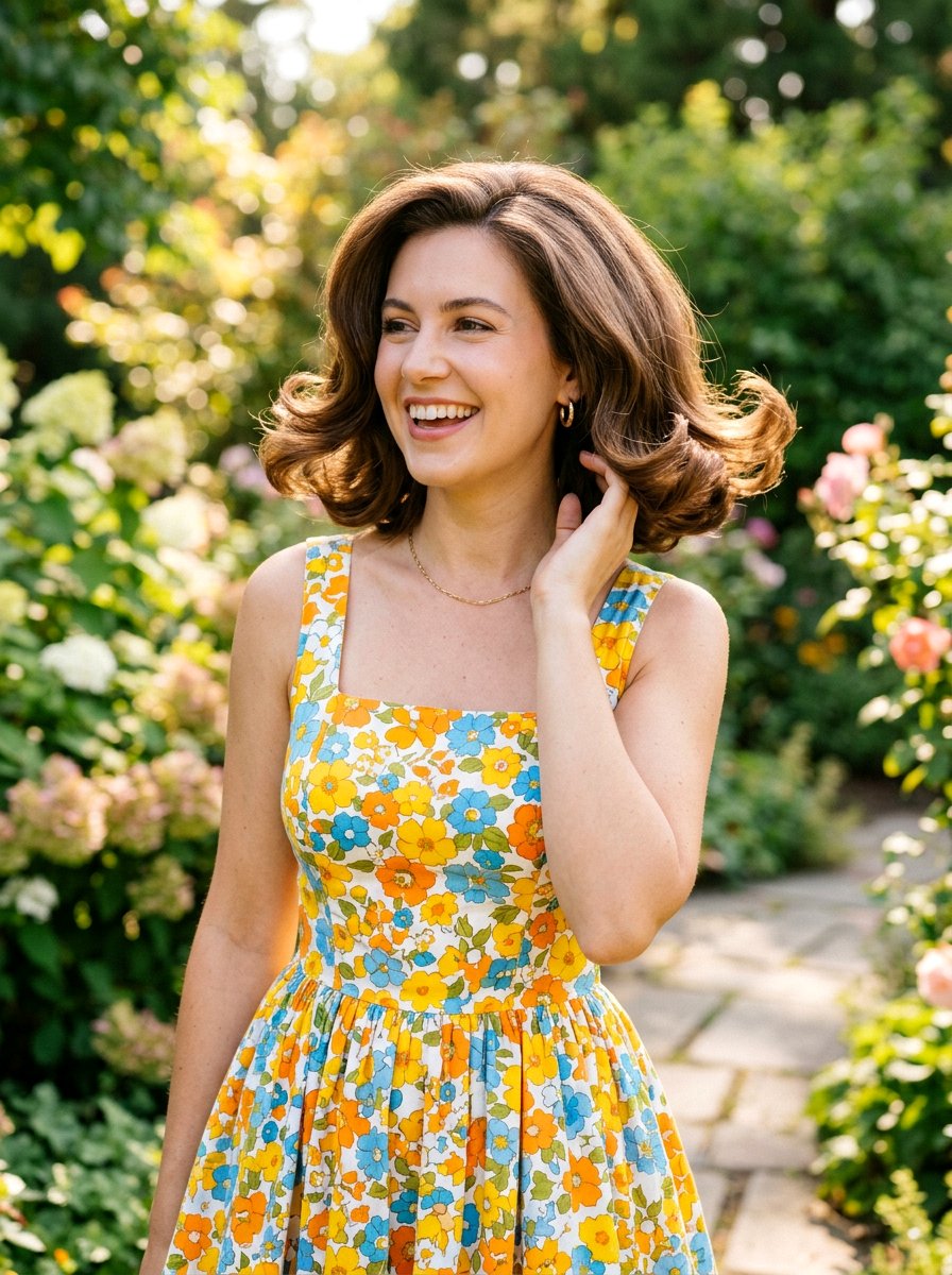 Flipped End Glossy Blowout Bob - 20 glossy blowout bob for mature women - 20 glossy blowout bob for mature women