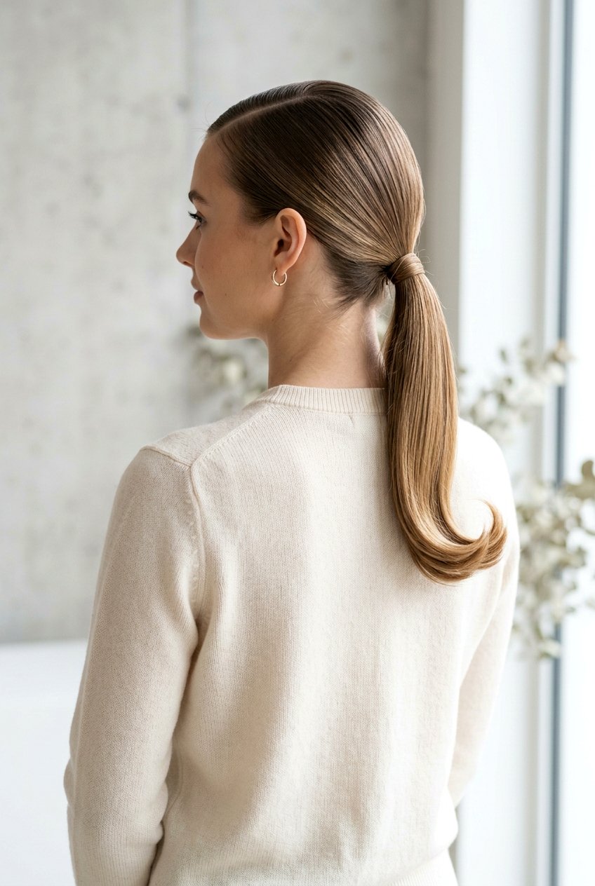 Flipped Ends Low Ponytail - 20 flipped ends hairstyle - 20 flipped ends hairstyle