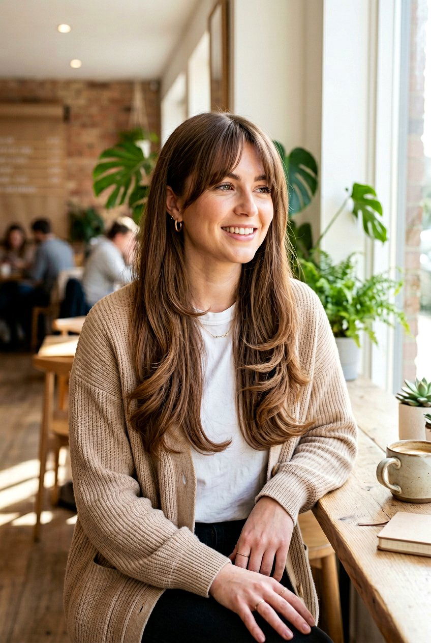 Flipped Ends With Curtain Bangs - 20 flipped ends hairstyle - 20 flipped ends hairstyle