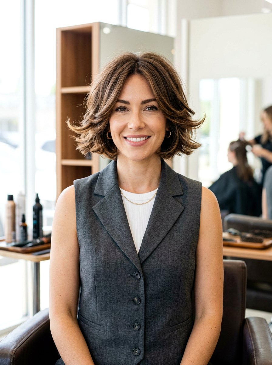 Flipped Out Bob - 20 simple hairstyle for birthday brunch - 20 simple hairstyle for birthday brunch