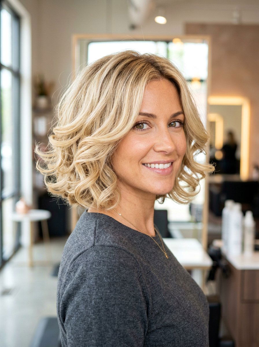 Flipped Out Layered Bob - 20 hairstyle to reduce width of face - 20 hairstyle to reduce width of face