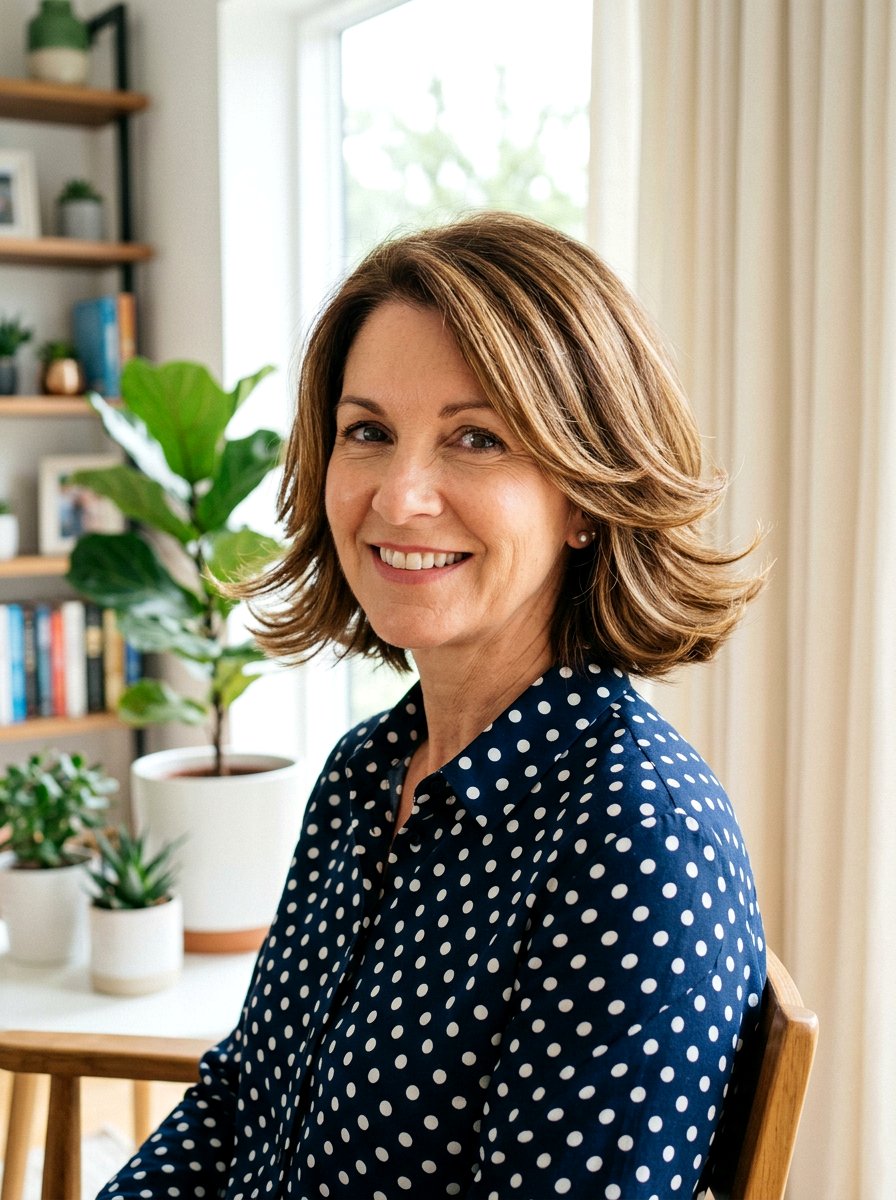 Flipped Out Layered Bob - 20 hairstyle to soften cheekbones women - 20 hairstyle to soften cheekbones women