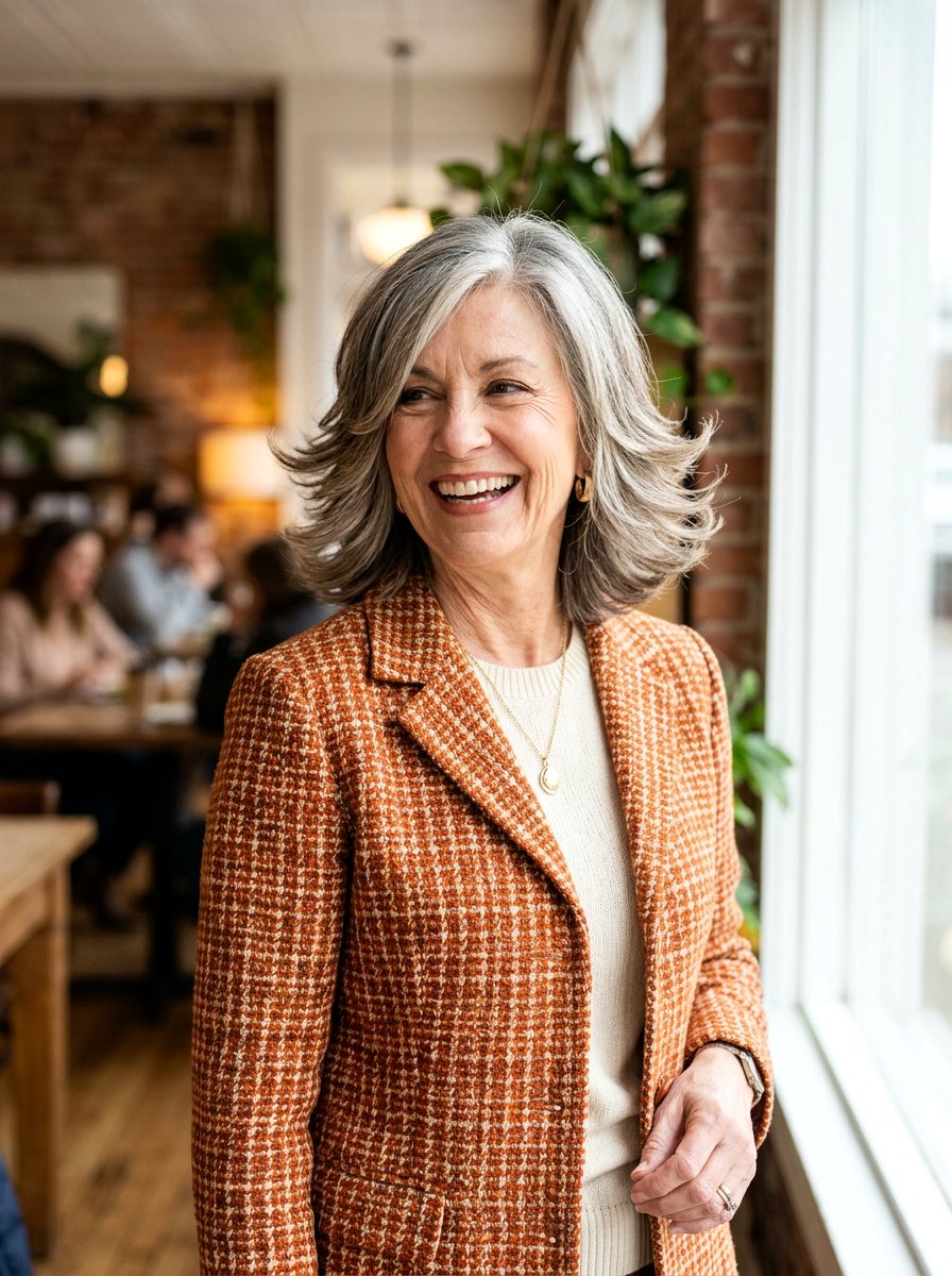 Flipped Out Layered Shoulder Length Hair - 20 older women shoulder length layer ideas - 20 older women shoulder length layer ideas