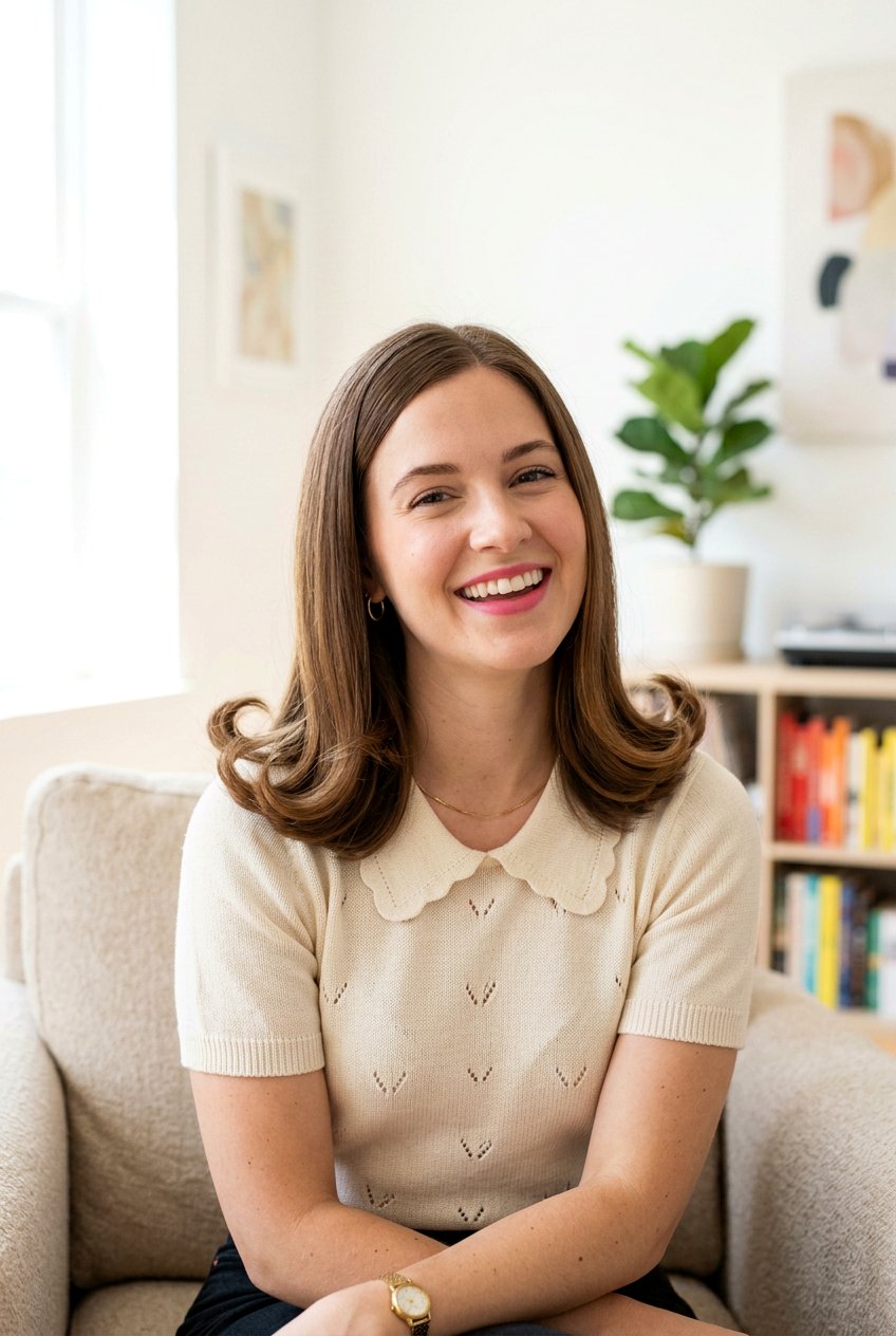 Flipped out ends - 20 straight hairstyles for medium hair - 20 straight hairstyles for medium hair