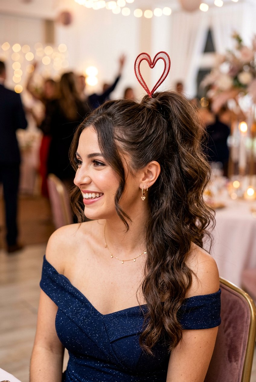 Floating Heart Ponytail - 20 heart ponytail hairstyle - 20 heart ponytail hairstyle