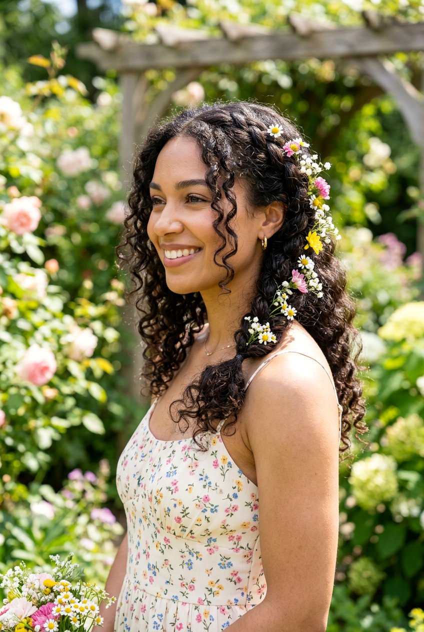 Floral Braid For Curly Hair - 20 floral braid hairstyle - 20 floral braid hairstyle
