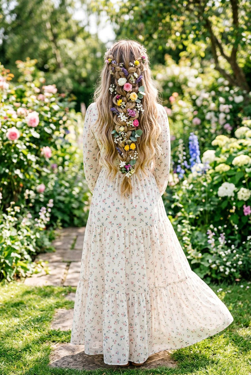 Floral Braid For Long Hair - 20 floral braid hairstyle - 20 floral braid hairstyle