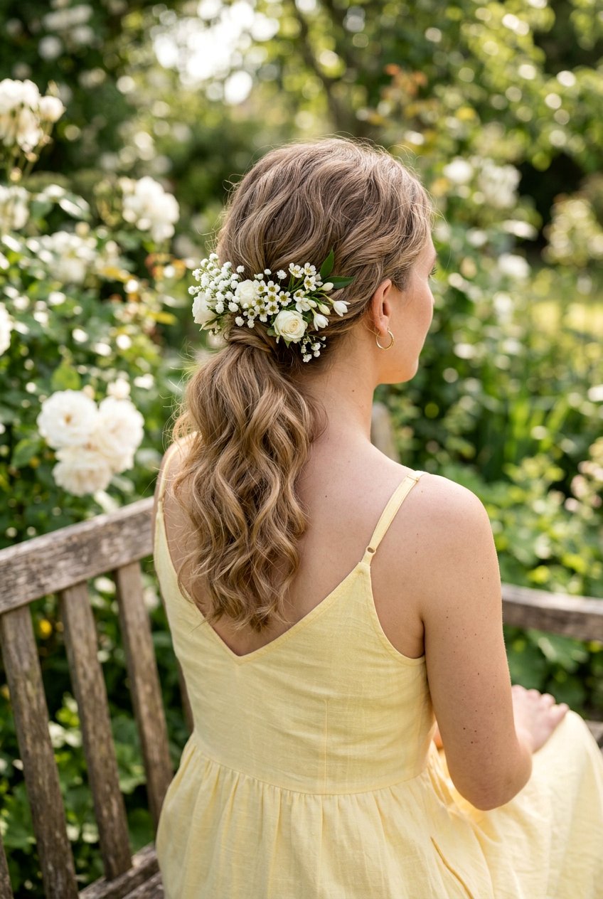 Floral Ponytail For Wedding Guest - 20 elegant wedding guest ponytail - 20 elegant wedding guest ponytail