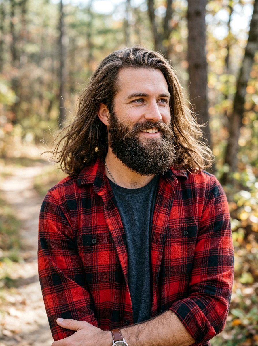 Flow with Beard - 20 surfer flow haircut men - 20 surfer flow haircut men