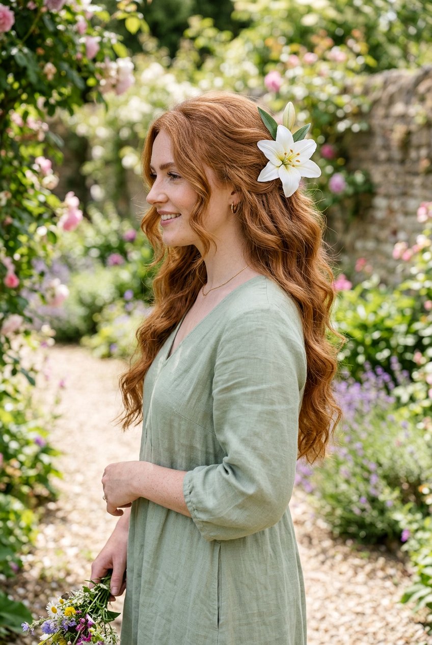 Flower Barrette Half Up - 20 barrette half up hairstyle - 20 barrette half up hairstyle