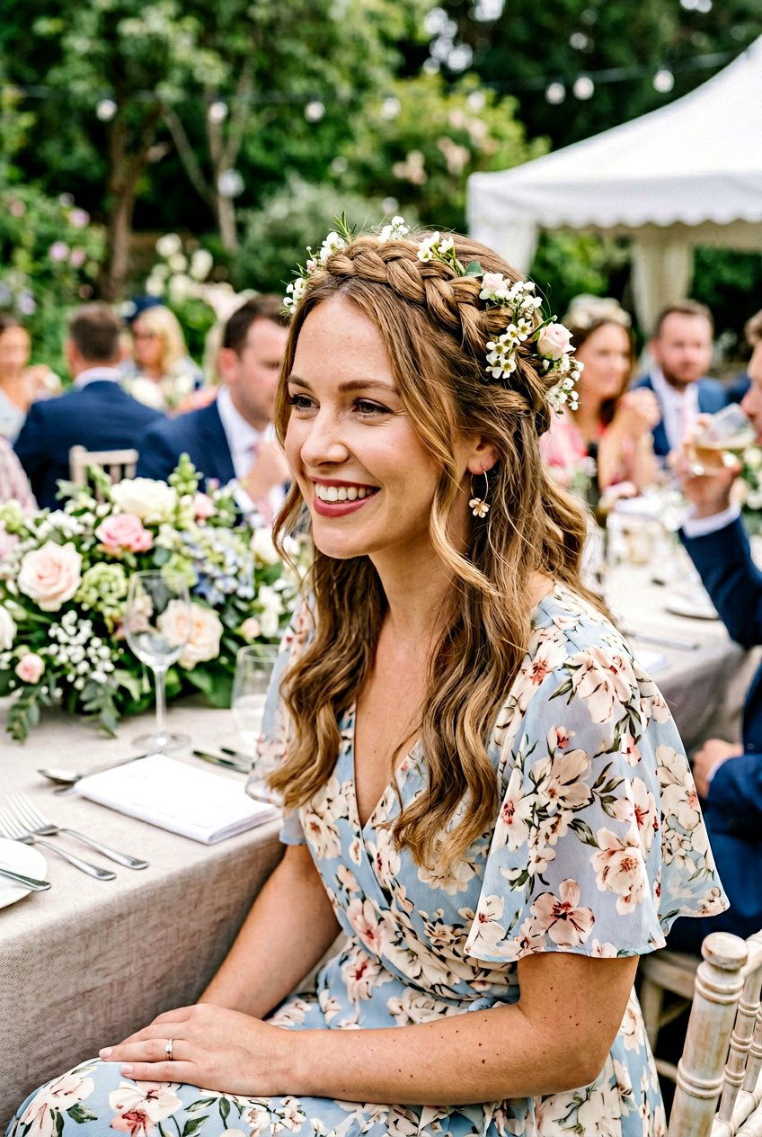 Flower Crown Braid For Wedding Guests - 20 flower crown braid hairstyle - 20 flower crown braid hairstyle