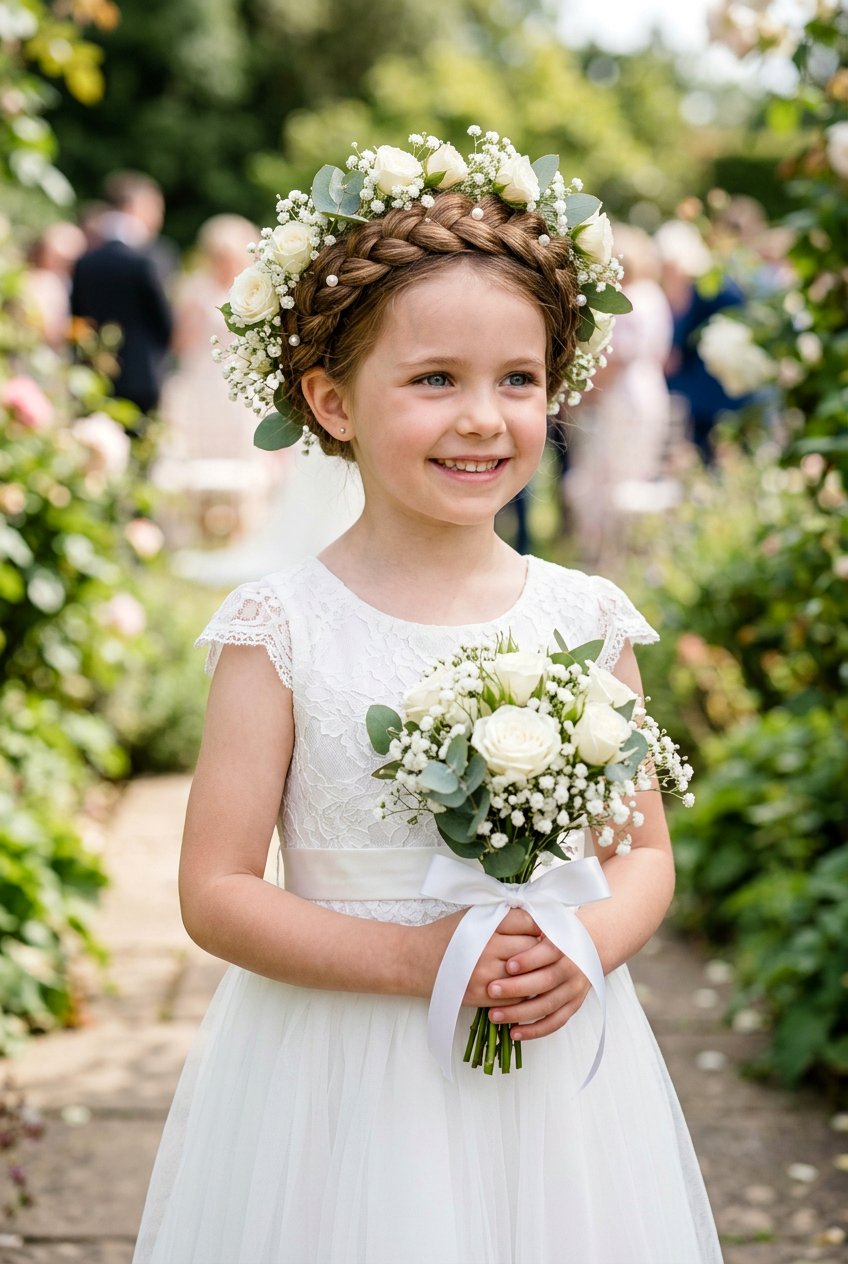 Flower Girl Braided Crown - 20 little girls braided crown hairstyle