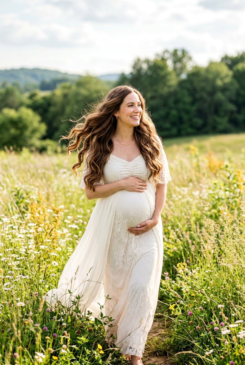 20 Stunning Maternity Photo Shoot Hairstyles for Moms-to-Be