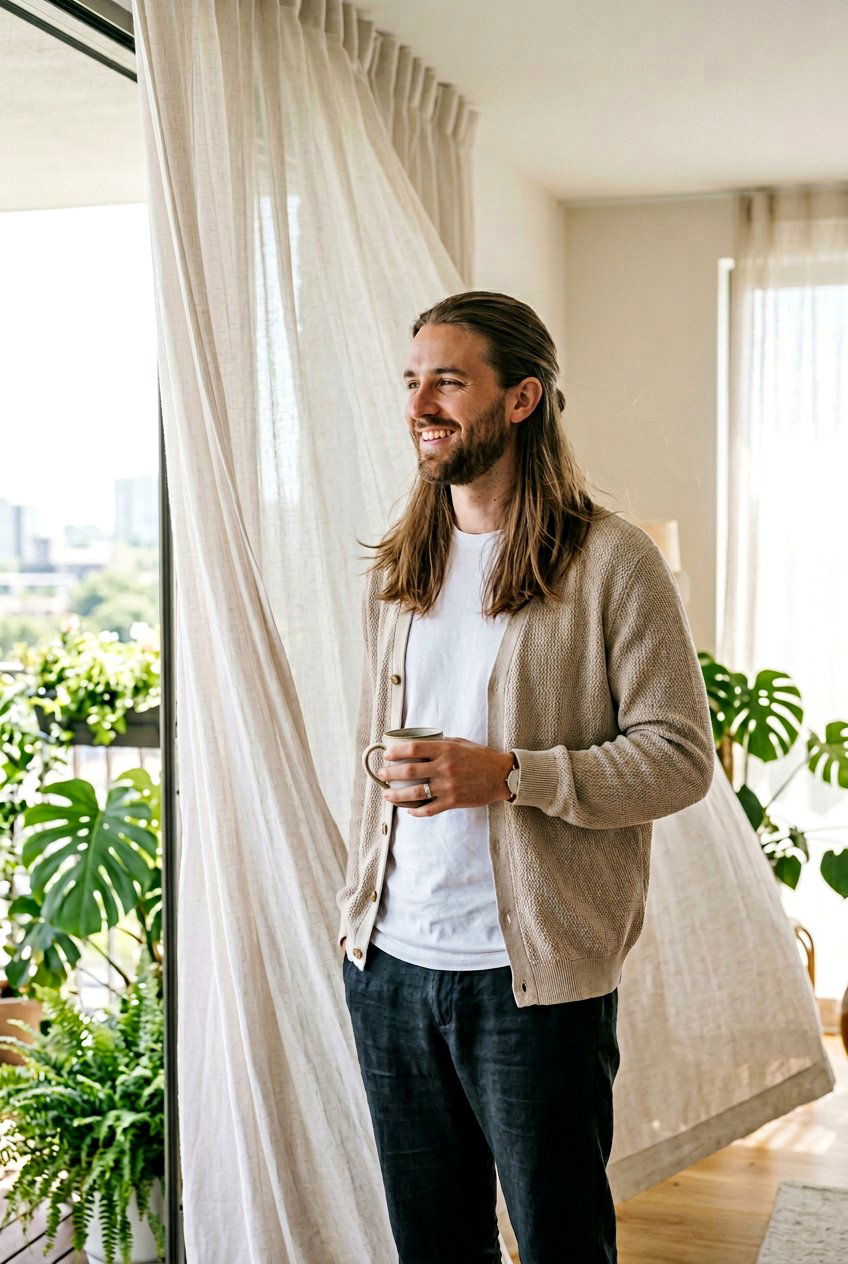 Flowy Curtains - 20 curtain haircut for straight hair men - 20 curtain haircut for straight hair men