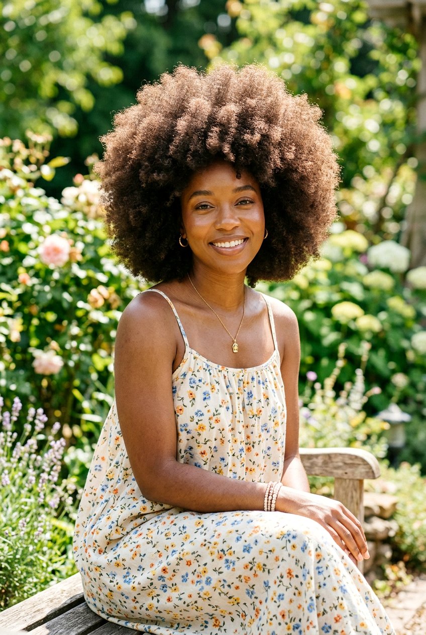 Fluffy Curls Afro - 20 black women mature hairstyle ideas - 20 black women mature hairstyle ideas