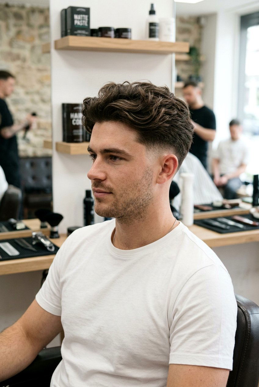 Fluffy Hair With Mid Fade - 20 fluffy haircuts for men - 20 fluffy haircuts for men