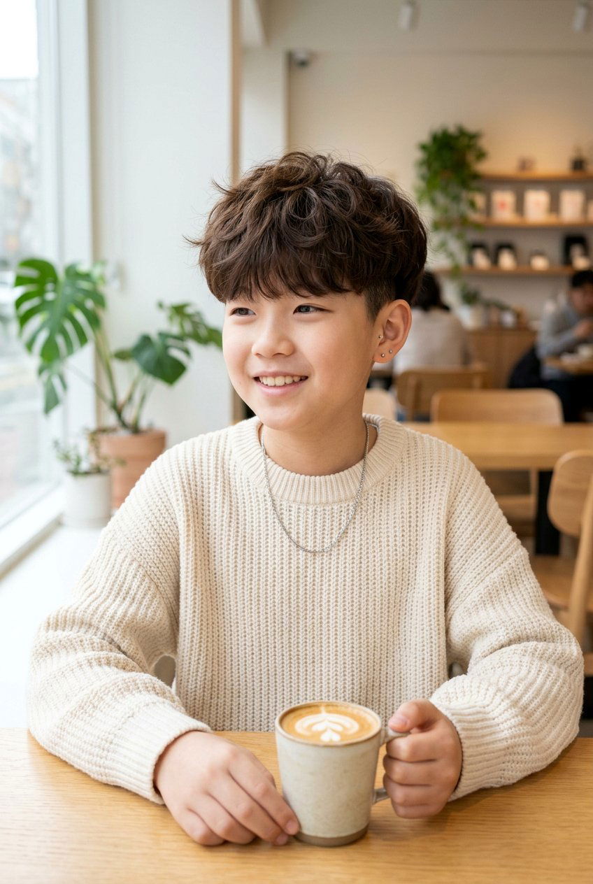 Fluffy Korean Two Block - 20 school ready haircut for boys - 20 school ready haircut for boys